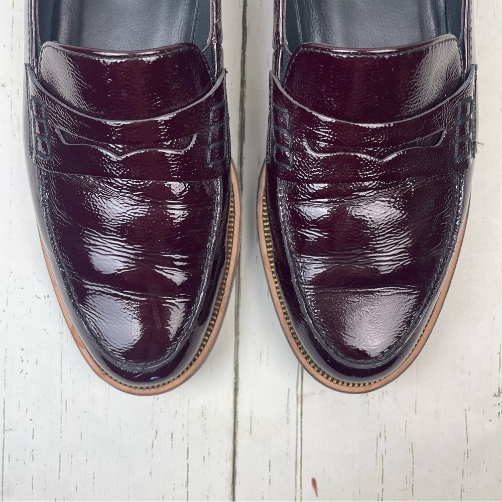 Paul Green Carmel Crinkle Leather Loafers - Picture 4 of 16